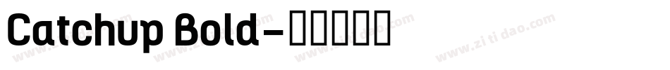 Catchup Bold字体转换